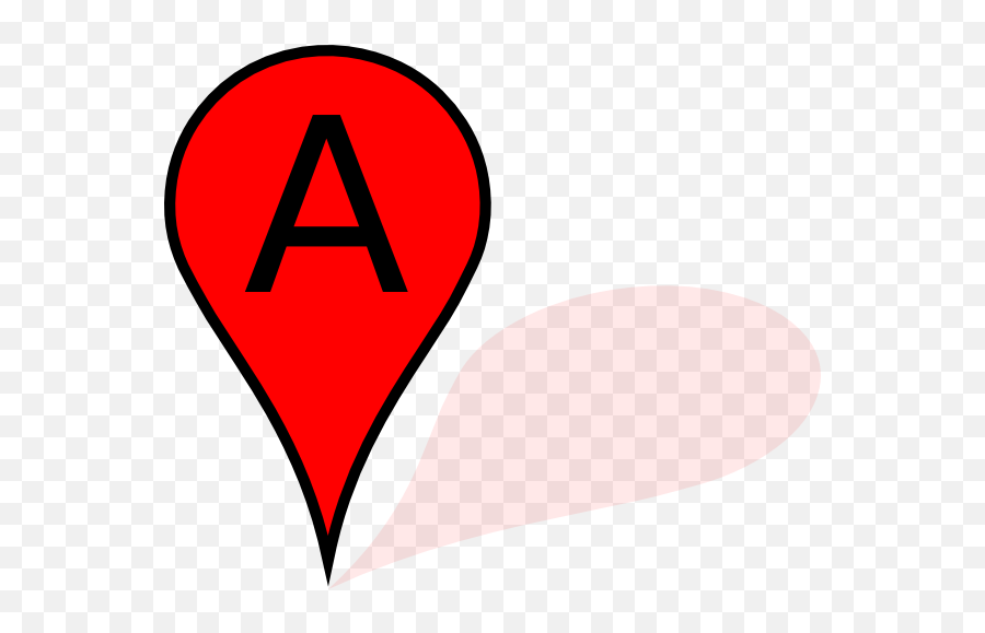 Map Pin A Clip Art - Vector Clip Art Online Map Pin Png,Google Earth Icon Numbers