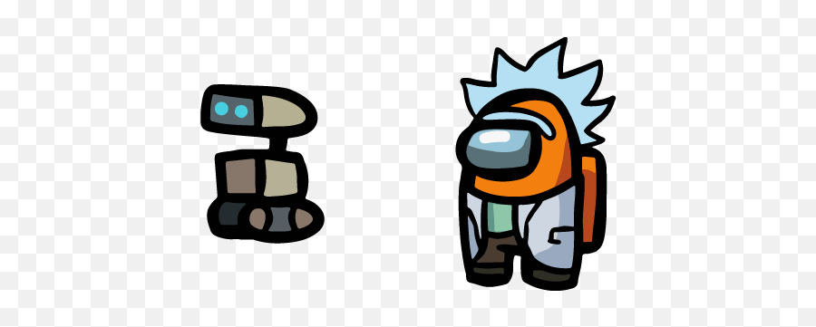 Among Us Rick Sanchez Skin U0026 Robot Pet Cursor - Sweezy Among Us Custom Cursor Y Png,Rick Sanchez Icon