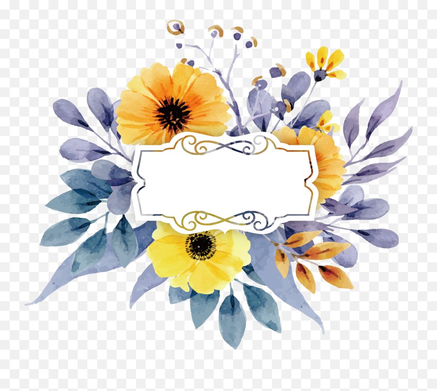 Download Hd Sunflower - Sunflower Png Hd Vector,Watercolor Sunflower Png