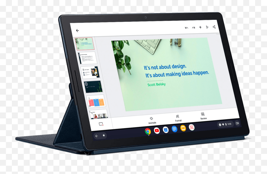 Powerful Presentation App For Chromebooks - Zoho Show Vertical Png,Chromebook Icon