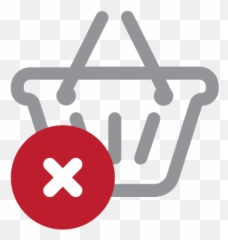 Shopping Cart Cancel Free Icon - IconIconscom png