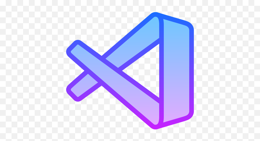 Visual Studio Code 2019 Icon In Gradient Line Style Png Vscode