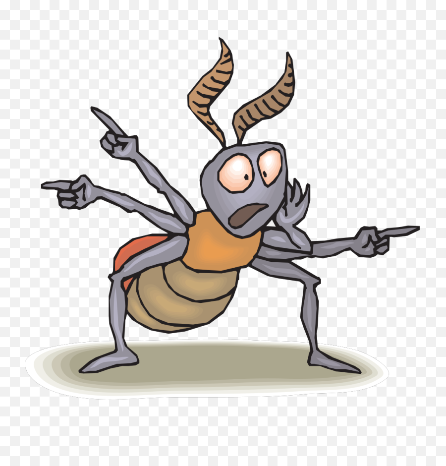Download Ant Clipart Scary - Pointing Ant Full Size Png Cartoon Ant Pointing,Ant Png