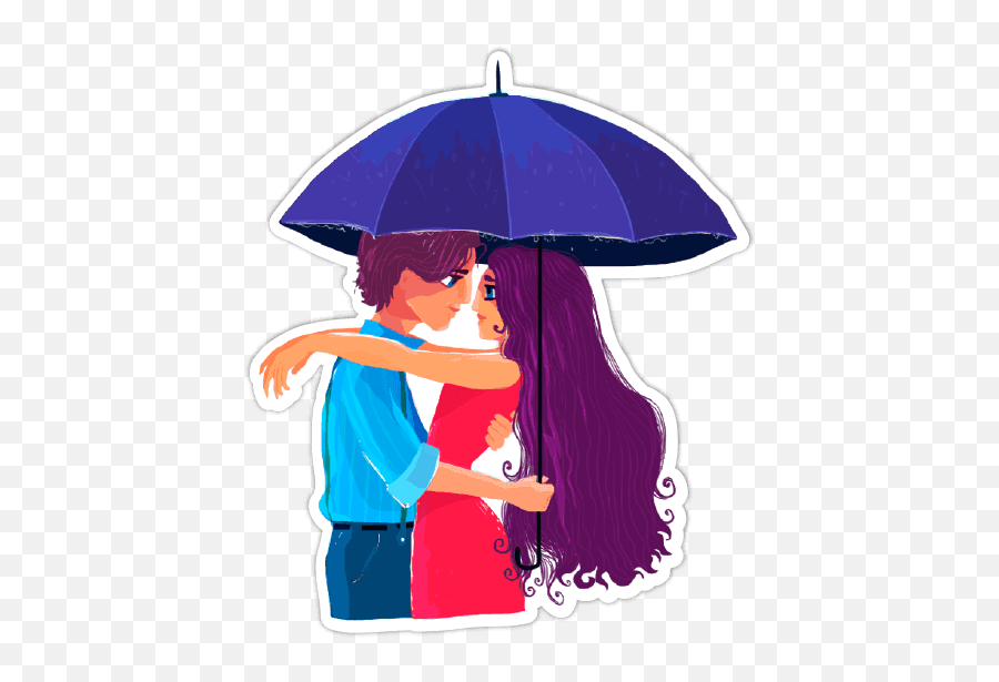 Download Send - Couple Png On Rain Png Image With No Couple Rain Sticker Png,Rain Png