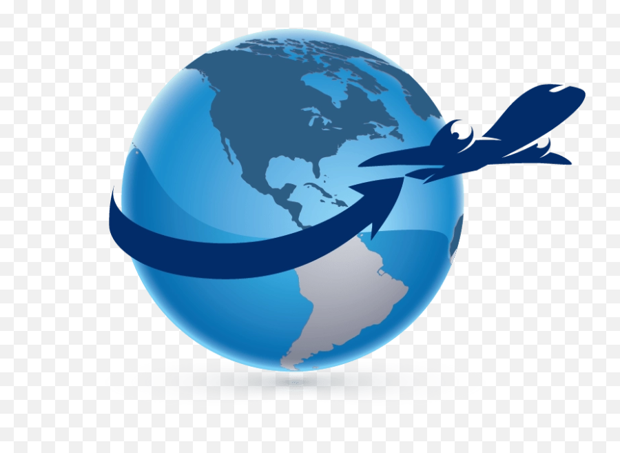 Airplane Globe Logo Computer Software - Globe And Plane Logo Png,Globe Logo Png