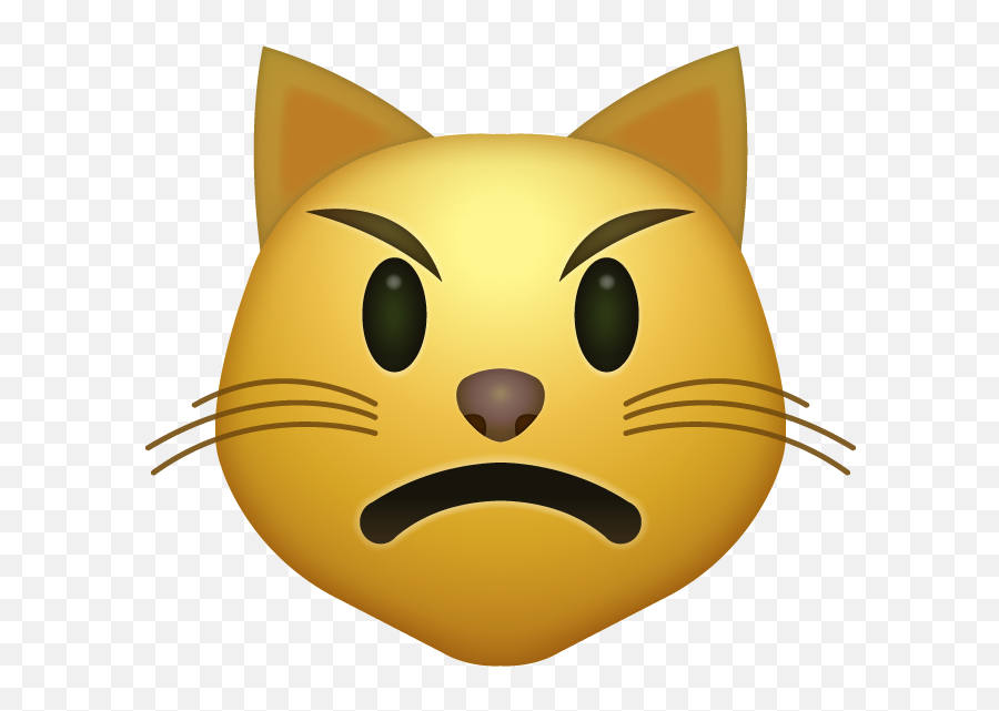 Angry Cat Emoji Download Iphone Emojis - Iphone Cat Emoji Png,Mad Emoji Transparent