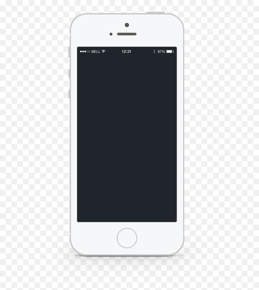 Iphone 8 Black Screen Png Image - Flat Smartphone Png Transparent,Black Screen Png