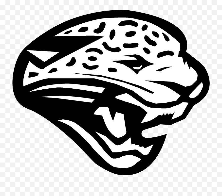 Download Hd Jacksonville Jaguars 1 Logo Black And Ahite - Jacksonville Jaguars Cartoon Png,Jaguars Logo Png