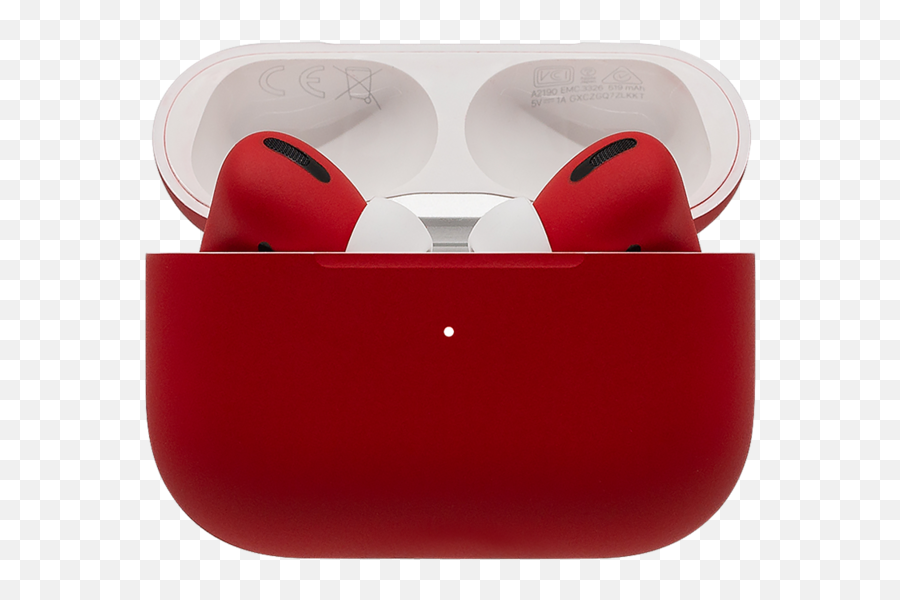 Customized Apple Airpods Pro By Switch Ferrari Red Matte - Restaurante Pé No Rio Png,Airpods Transparent Png