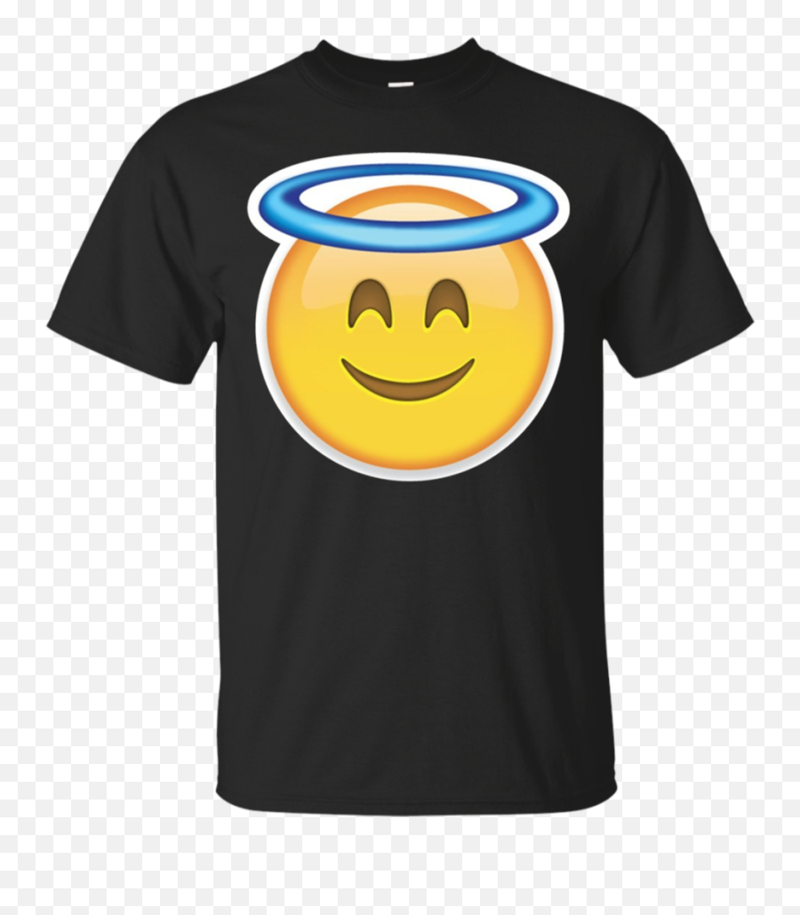 Heaven Angel Ring Smiley Emoji - Emoticon Tshirt Slobodan Milosevic T Shirt Png,Ring Emoji Png