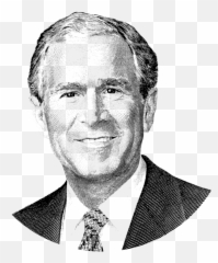 President George W - George W Bush Drawing Png,George W Bush Png