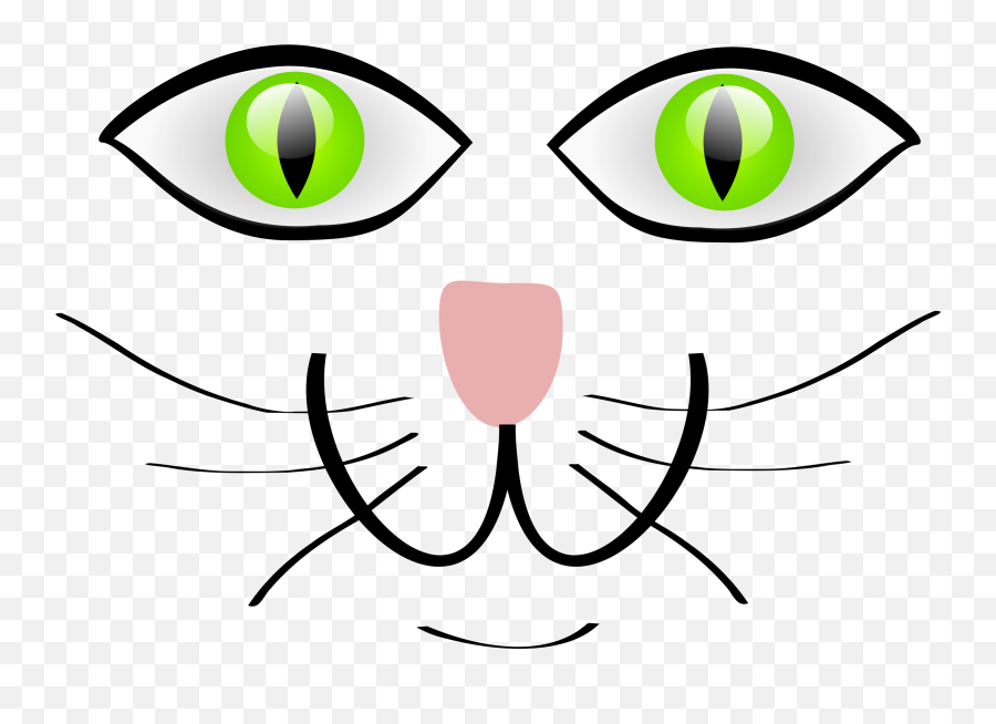 Cat Nose Clipart - Vector Cat Eye Png,Cat Eye Png
