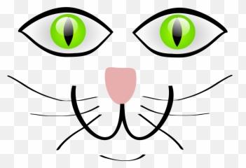 Cat Nose Clipart - Vector Cat Eye Png,Cat Eye Png