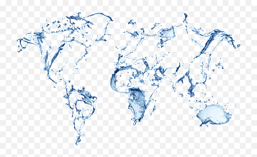 Contact Us - World Map In Water Hd Png,Ink In Water Png