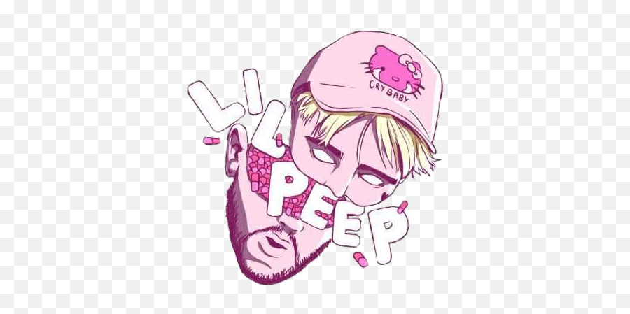 Lilpeep Png Pink Pills Rapper - Lil Peep Png Art,Lil Peep Png