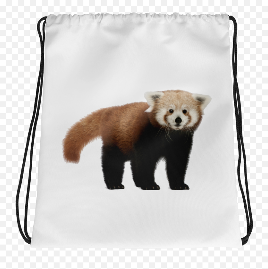 Red - Panda Print Drawstring Bag Imagens De Panda Vermelho Sem Fundo Png,Red Panda Transparent
