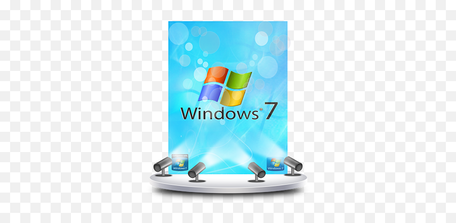 Windows 7 Poster Cd - Graphic Design Png,Windows 7 Logo