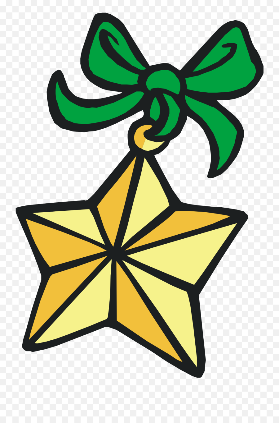 Filestar With Green Ribbonsvg - Wikipedia Christmas Poinsettia Png Cartoon,Green Ribbon Png