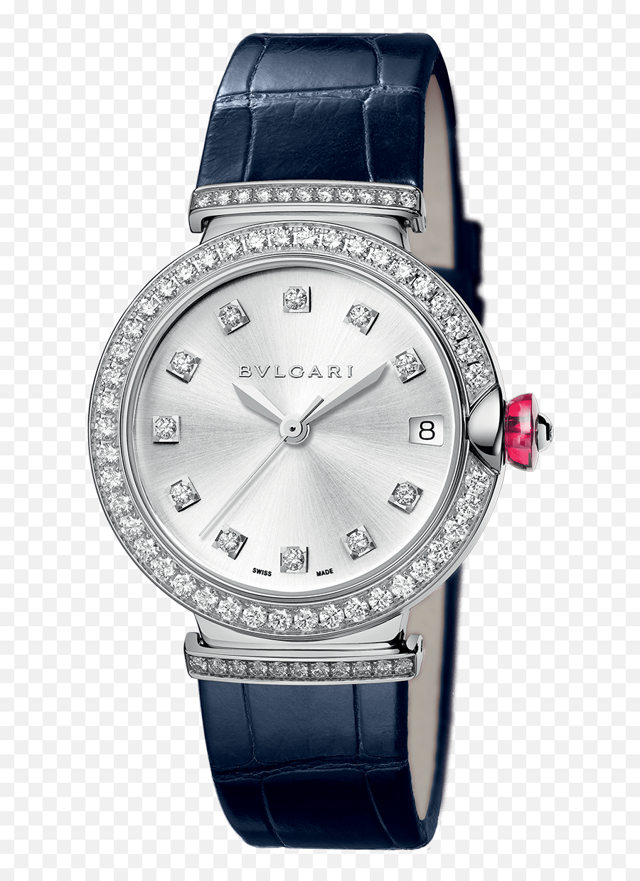 Lvcea Watch - Bvlgari Silver Watch With Diamond Png,Silver Circle Png
