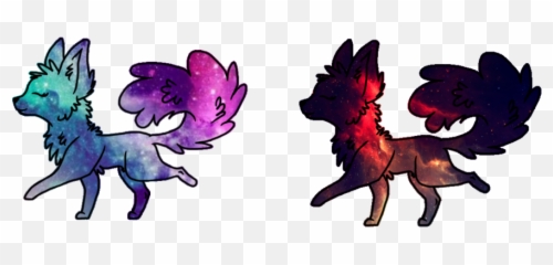 Download Gray Wolf Horse Animal Galaxy Werewolf - Cartoon png
