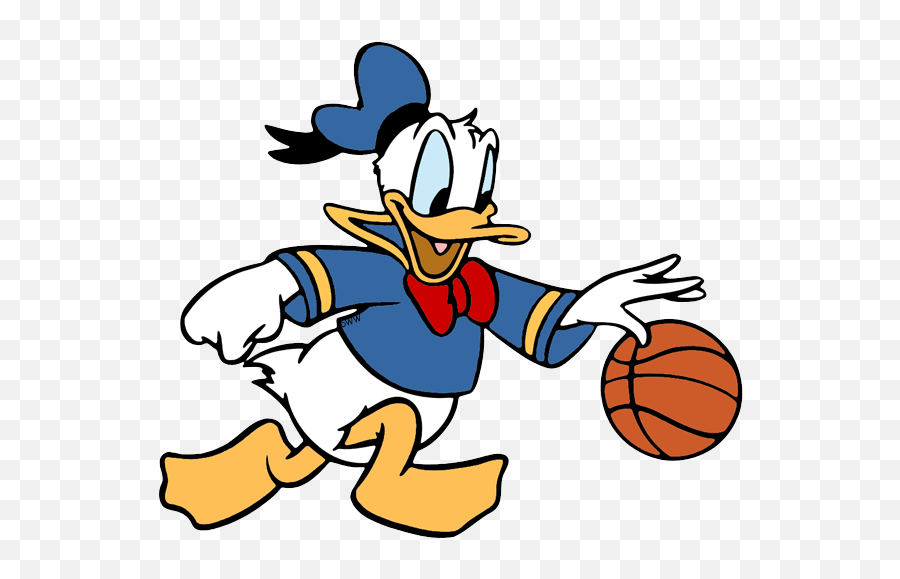 Donald Duck Comic Disney - Donald Duck With Basketball Png,Cartoon Basketball Png