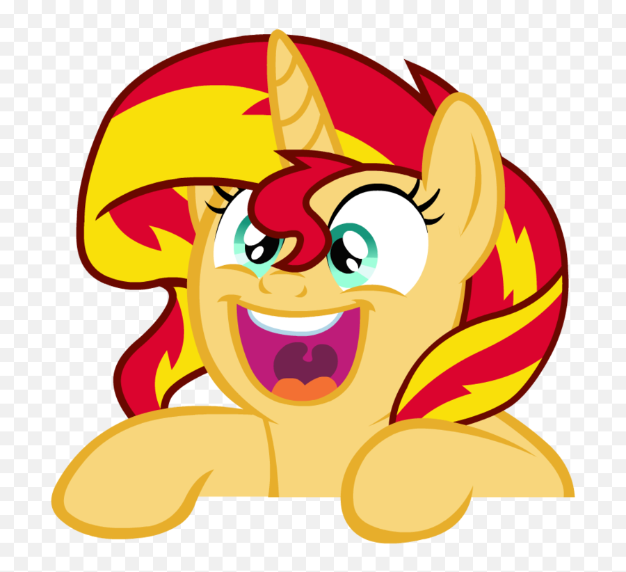 Sunset Shimmer Png Image Arts - Sunset Shimmer Pony Face,Excited Face Png