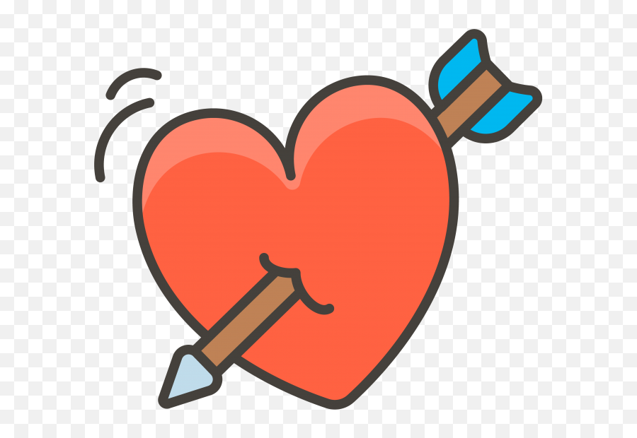 Download Heart With Arrow Emoji - Png,Arrow Emoji Png