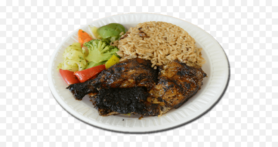 Jerk Chicken Dinner - Jasmine Rice Png,Chicken Dinner Png