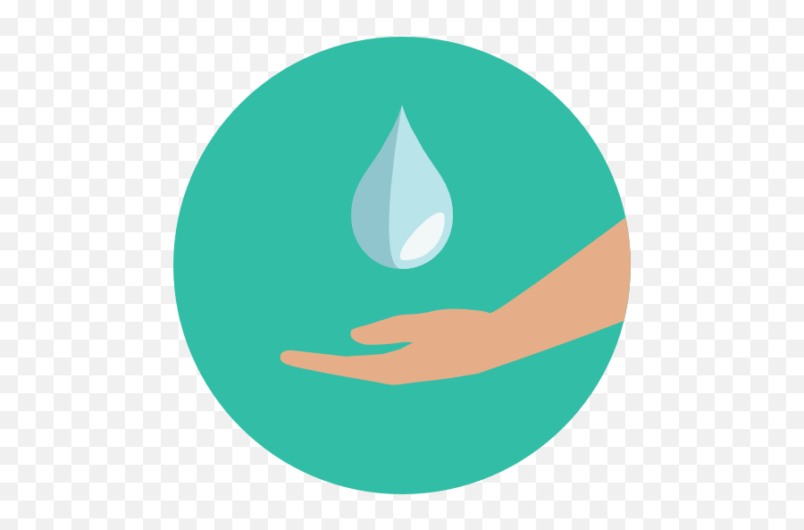 Ph Of Purified Water - Hand Washing Round Icon Png,Water Vector Png