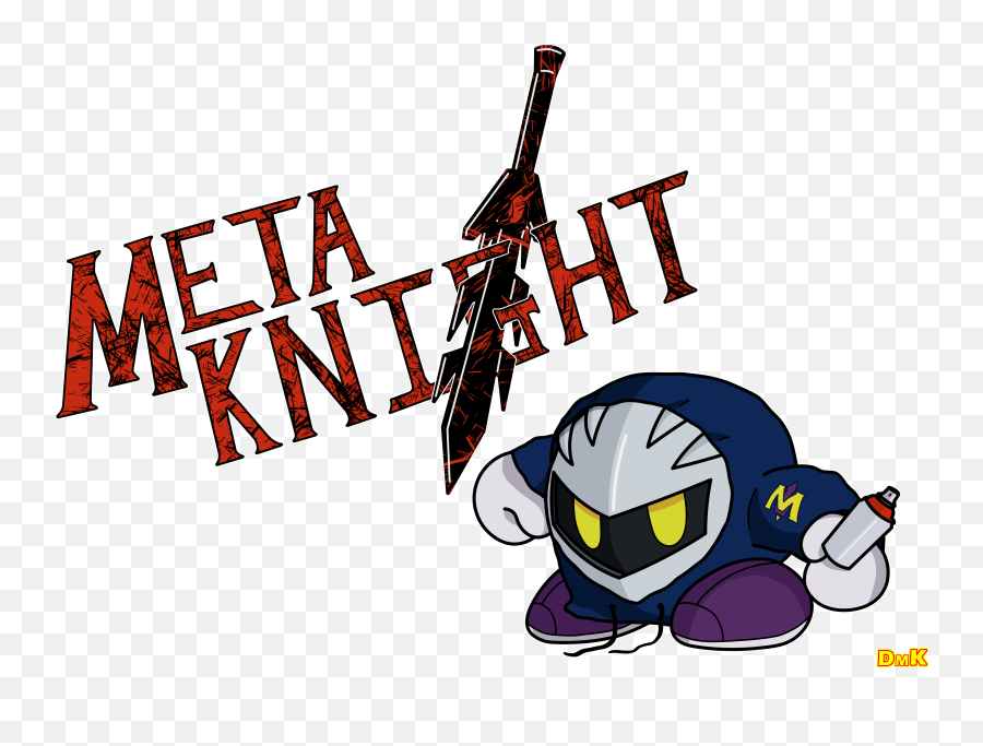 Hereu0027s Is Meta Knight Graffiti Artist Kirby - Fictional Character Png,Meta Knight Png