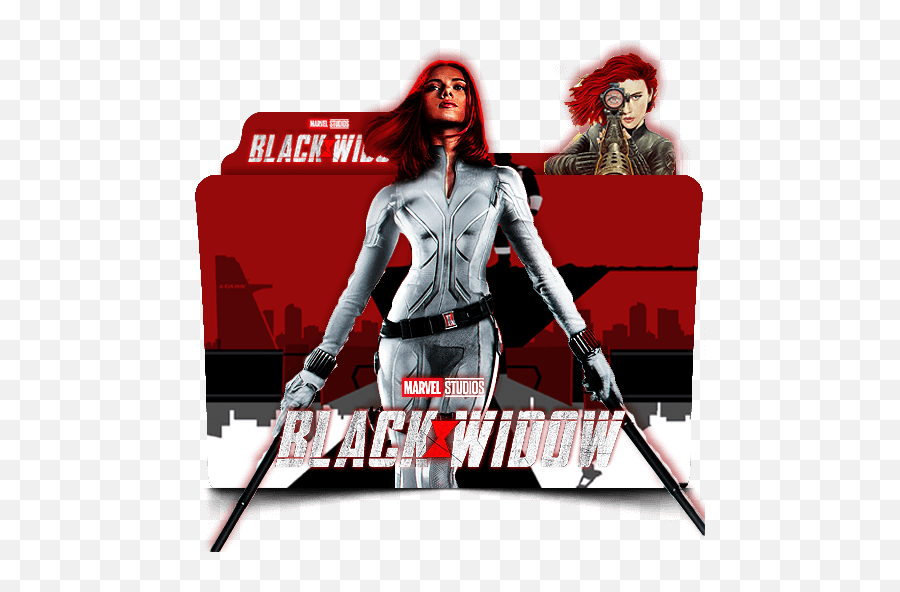 Black Widow Folder Icon - Designbust Black Widow Movie Folder Icon Png,Black Widow Transparent