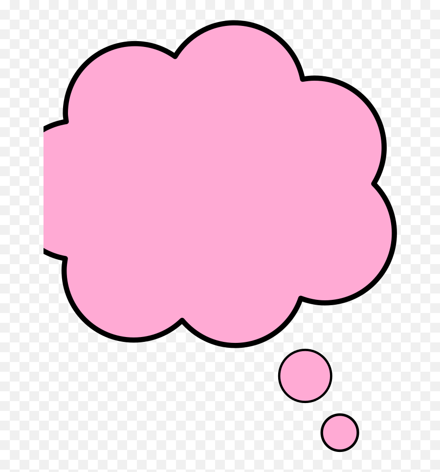 Thought Bubble Pink Png Svg Clip Art - Pink Thought Bubble Transparent,Png Thought Bubble