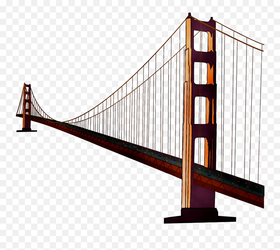 Golden Gate Bridge Suspension Image Clip Art - Png Golden Gate Bridge,Gate Png