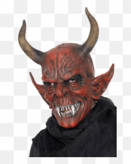 Devil Horns Png - Adult Full Head Devil Mask With Horns