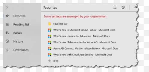 Manage Favorites In Microsoft Edge - Vertical png