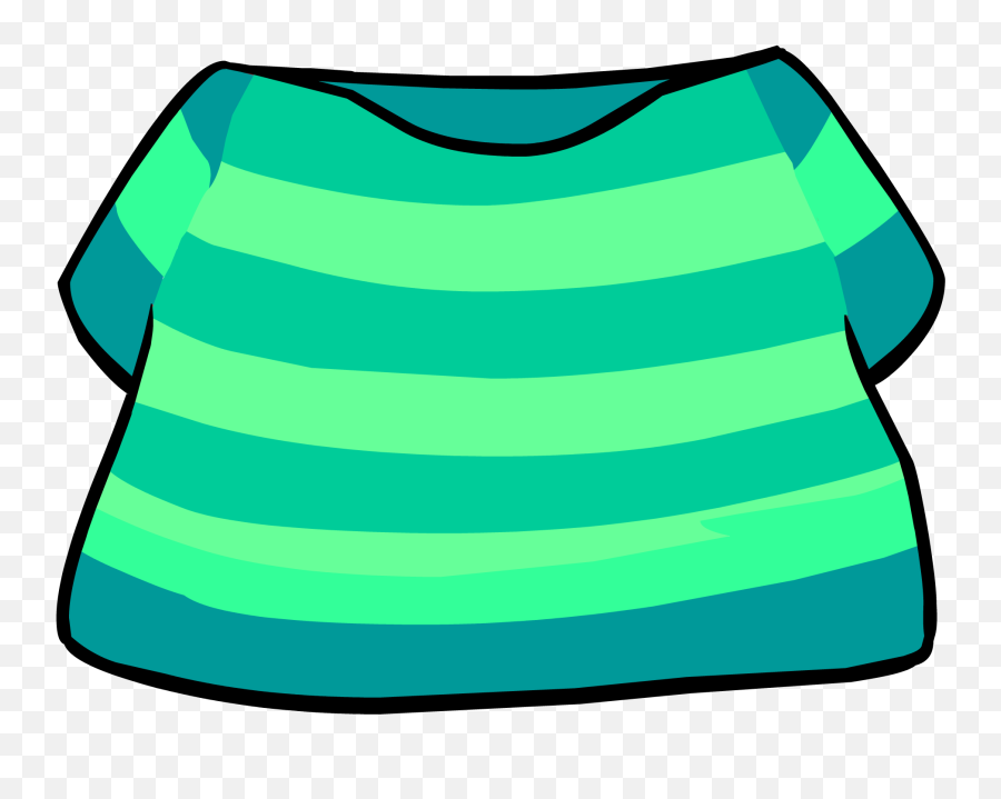Aqua Striped T - Shirt Club Penguin Wiki Fandom Club Penguin Png Shirt,Icon Tee Shirts
