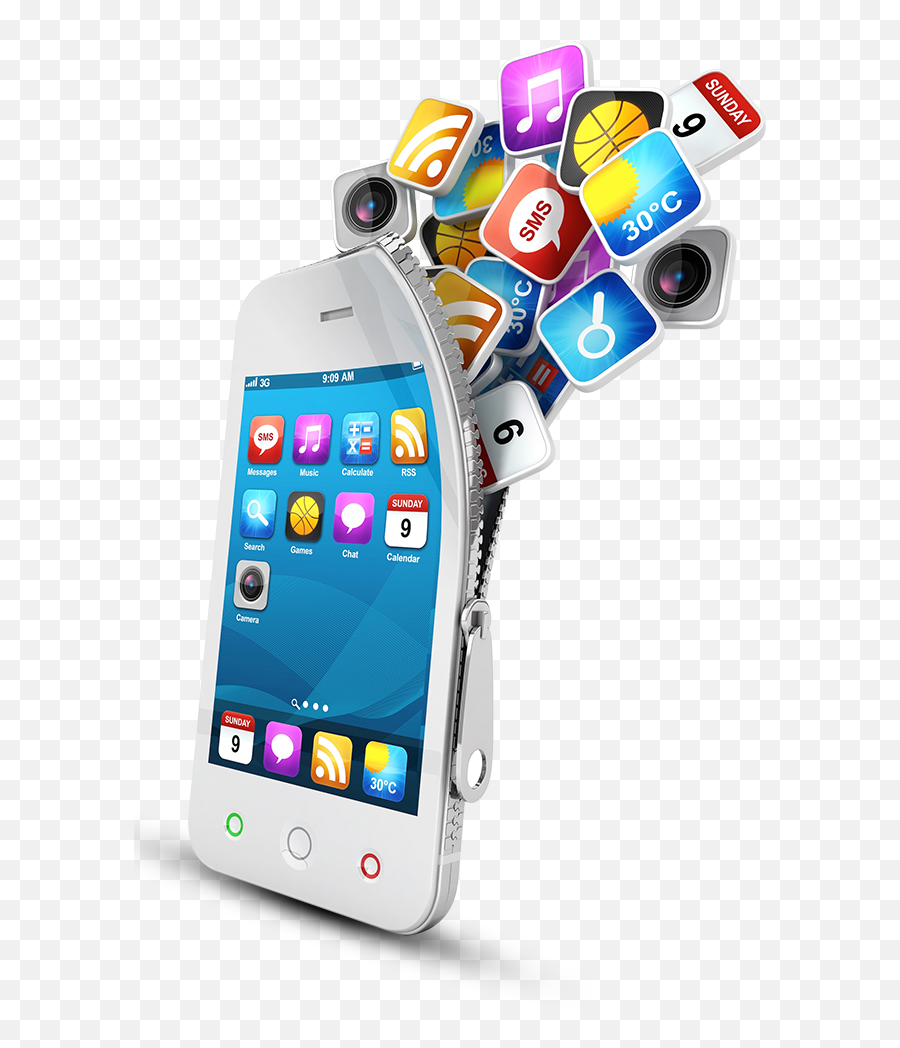 Download Free Development Mobile Media App Social Marketing - Social Media On Mobile Png,Mobile Games Icon