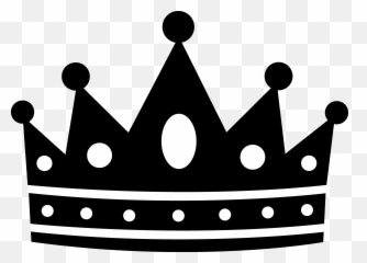 King Crown Png Clipart 2 Image - Black And White