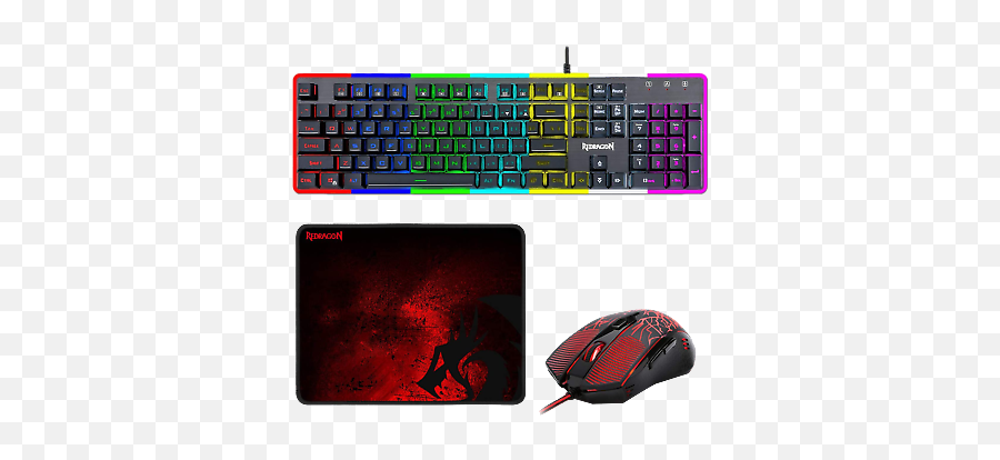 Redragon S107 Gaming Keyboard And Mouse Combo Padrgb Backlit Side Light Ebay - Redragon S107 Png,Redragon Icon