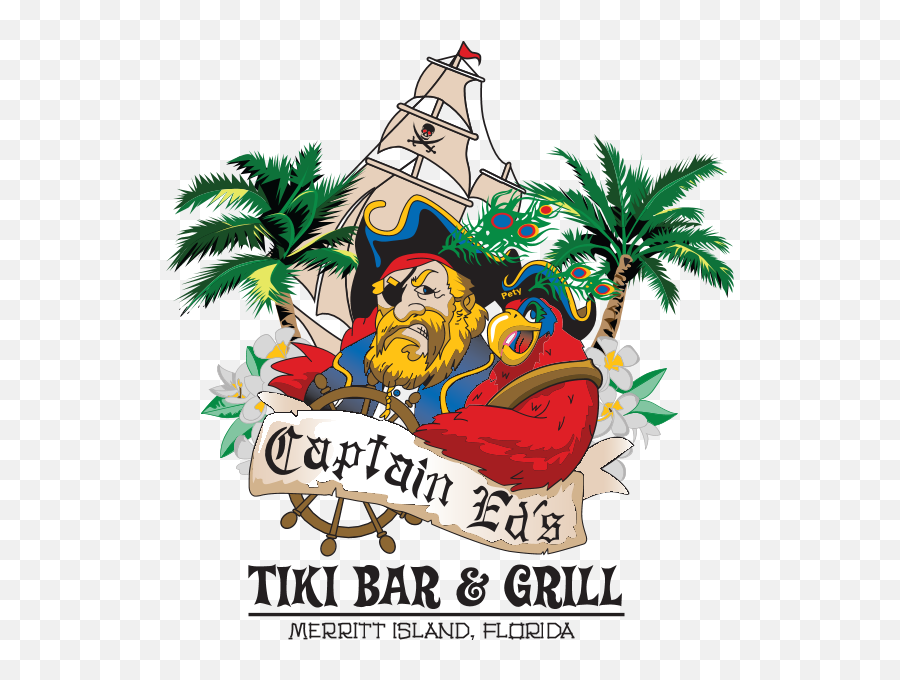 Captain Eau0027s Tiki Bar U0026 Grill Logo Download - Logo Icon Happy Png,Captain Icon