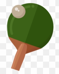 Table Tennis Racket And Ball Clipart Free Download - Tennis png