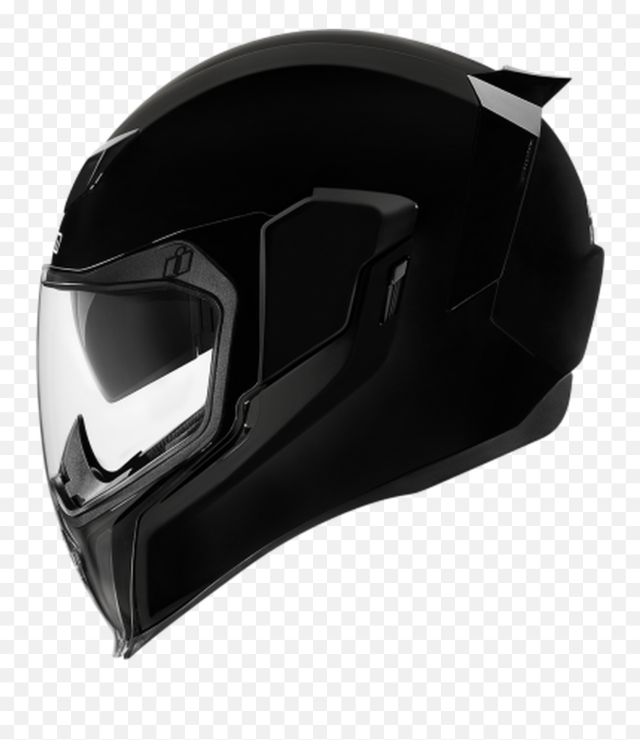 Icon - Airflite Fullface Helmet Gloss Black Or White Icon Airflite Png,Icon Sport Bike Jacket