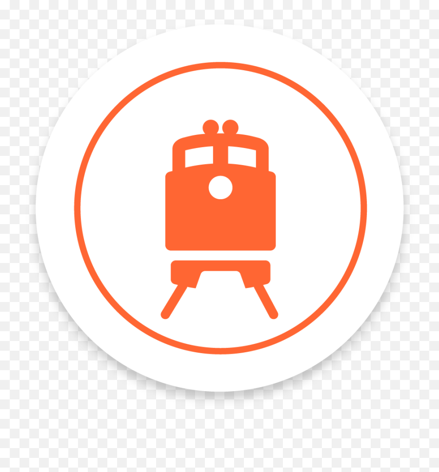 Rail - Train Vector Png,Red Railway Icon