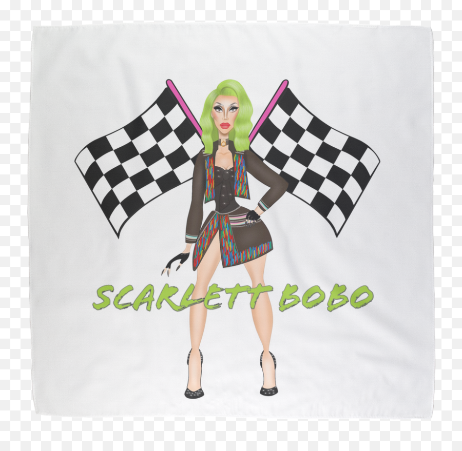 Scarlett Bobo - Canadau0027s Drag Race Official Merchandise Transparent Background Checkered Flag Clip Art Png,Instagram Bad Apple Flandre Icon