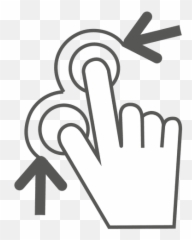 Pinch Gesture Icon Transparent Png U0026 Svg Vector - Language