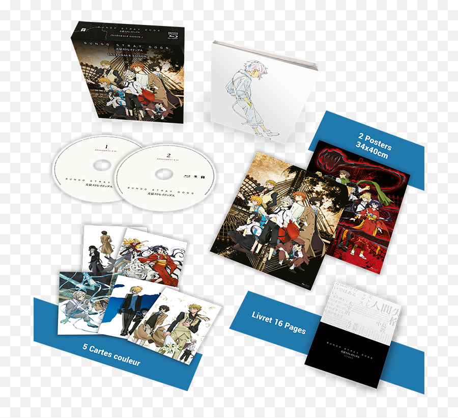 Bungo Stray Dogs - Edition Collector Intégrale Saison 1 Horizontal Png,Bungou Stray Dogs Folder Icon