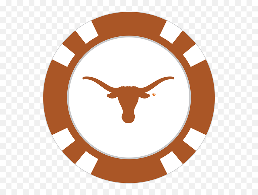 Longhorn Clipart Cattle Drive - Atlanta Braves Logo Circle Bruins Poker Chip Png,Longhorn Png