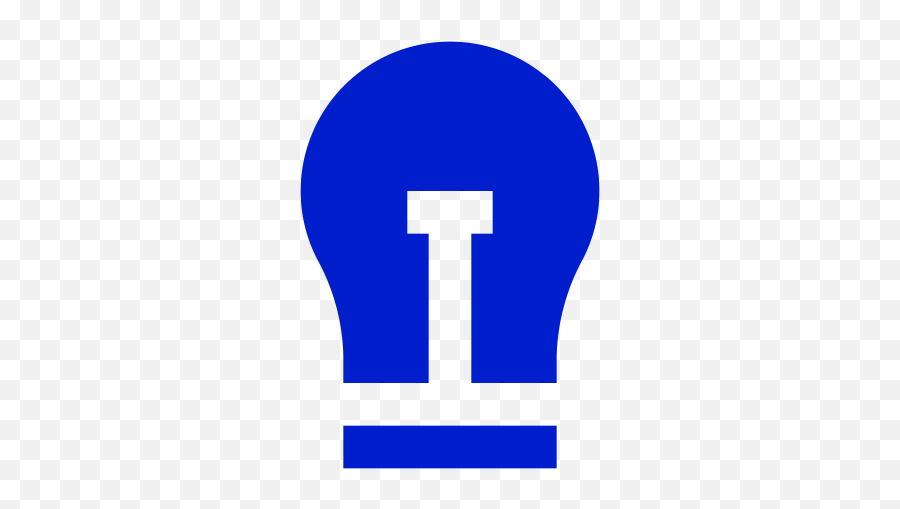 Blue Light Bulb Icon - Light Png,Light Bulb Icon