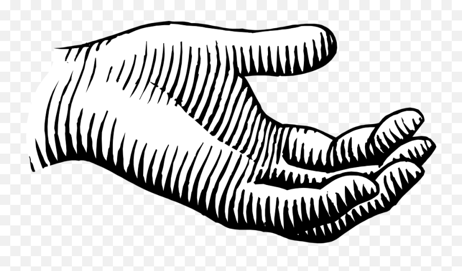 Hand Vintage Line Drawing - Free Image On Pixabay Recibir Png,Icon Line Art