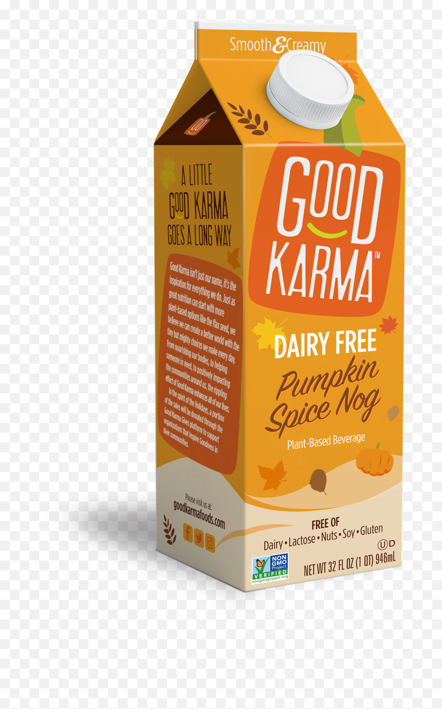 Good Karma Flax Milk Pumpkin Spice - Good Karma Pumpkin Spice Png,Pumpkin Spice Png
